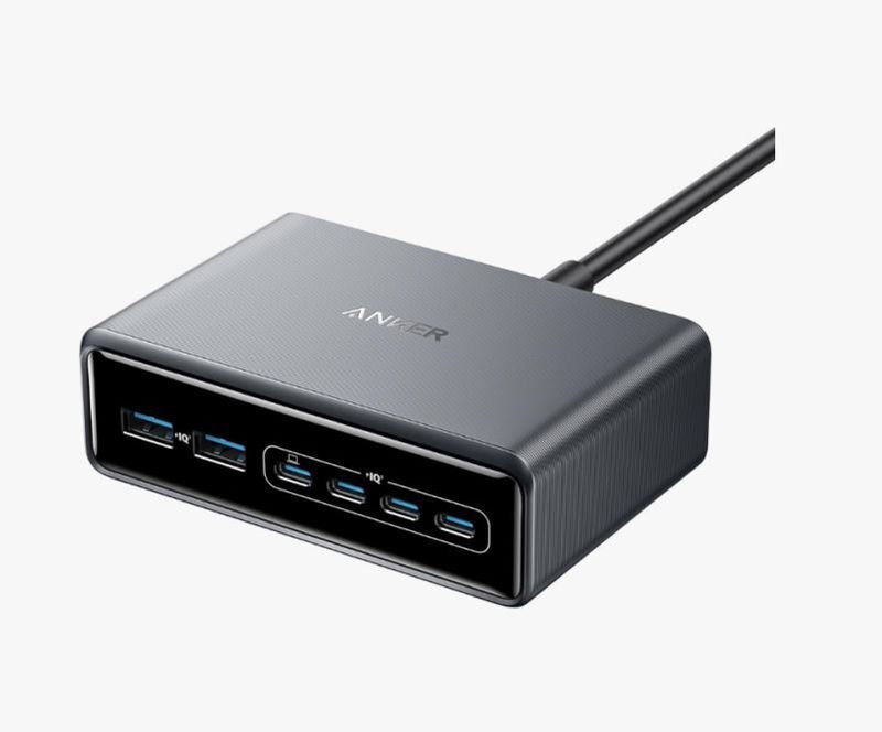 Сетевая зарядная станция Anker Prime Charger (A2683) 200W (4 Type-C (100W Max) + 2 USB-A Power Delivery) черная