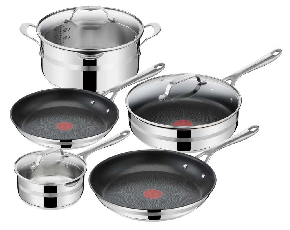 Набор посуды Tefal Jamie Oliver Cook Smart 8 предметов E310S874