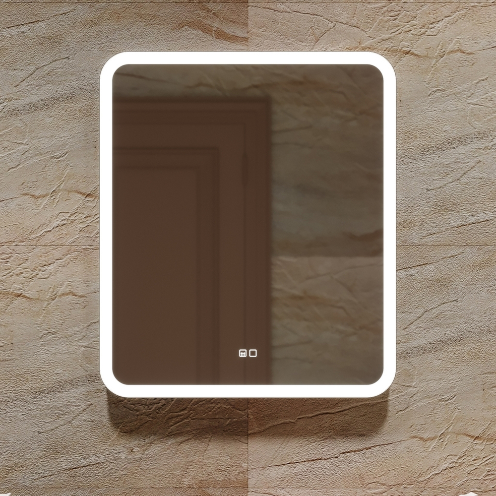 Зеркало MIXLINE "Стив-2" 600*700 (ШВ) сенсорный выключатель, светодиодная подсветка + подогрев