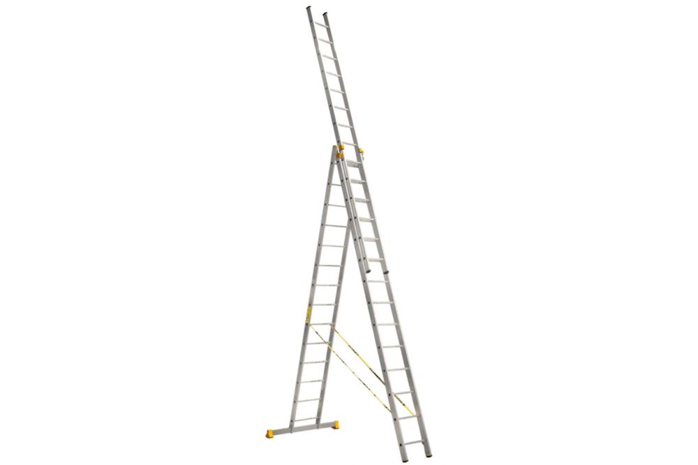 Аренда Трехсекционная алюминиевая лестница Алюмет Серия Р3 9314 11,15м