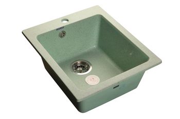 GRANFEST Мойка мрамор PRACTIC  GF-P--505  1-чаш. 505*430мм  салатовый арт.GF-
