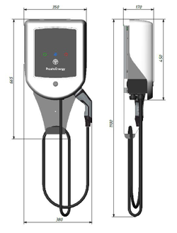 Зарядная станция Стрим Электро АС 1.2M