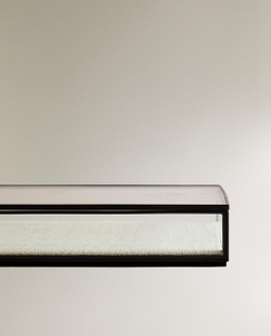 Zara Home Шкатулка из стекла, цвет чёрный, 32 см