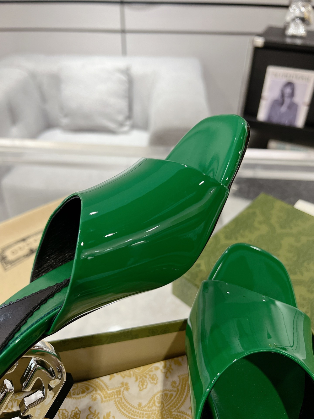 Gucci Interlocking G Heel Sandal 5.5 cm