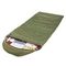 Спальный мешок OLYMPUS Wide 400 (220х90, холлофайбер, зеленый/город) (T-HS-SB-OW-400-NC) Helios