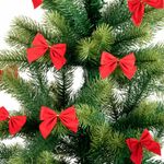 Украшение ёлочное "Бантики", КОМПЛЕКТ 12 шт., 5x5 см, европодвес, 3 цвета ассорти, ЗОЛОТАЯ СКАЗКА, 592153