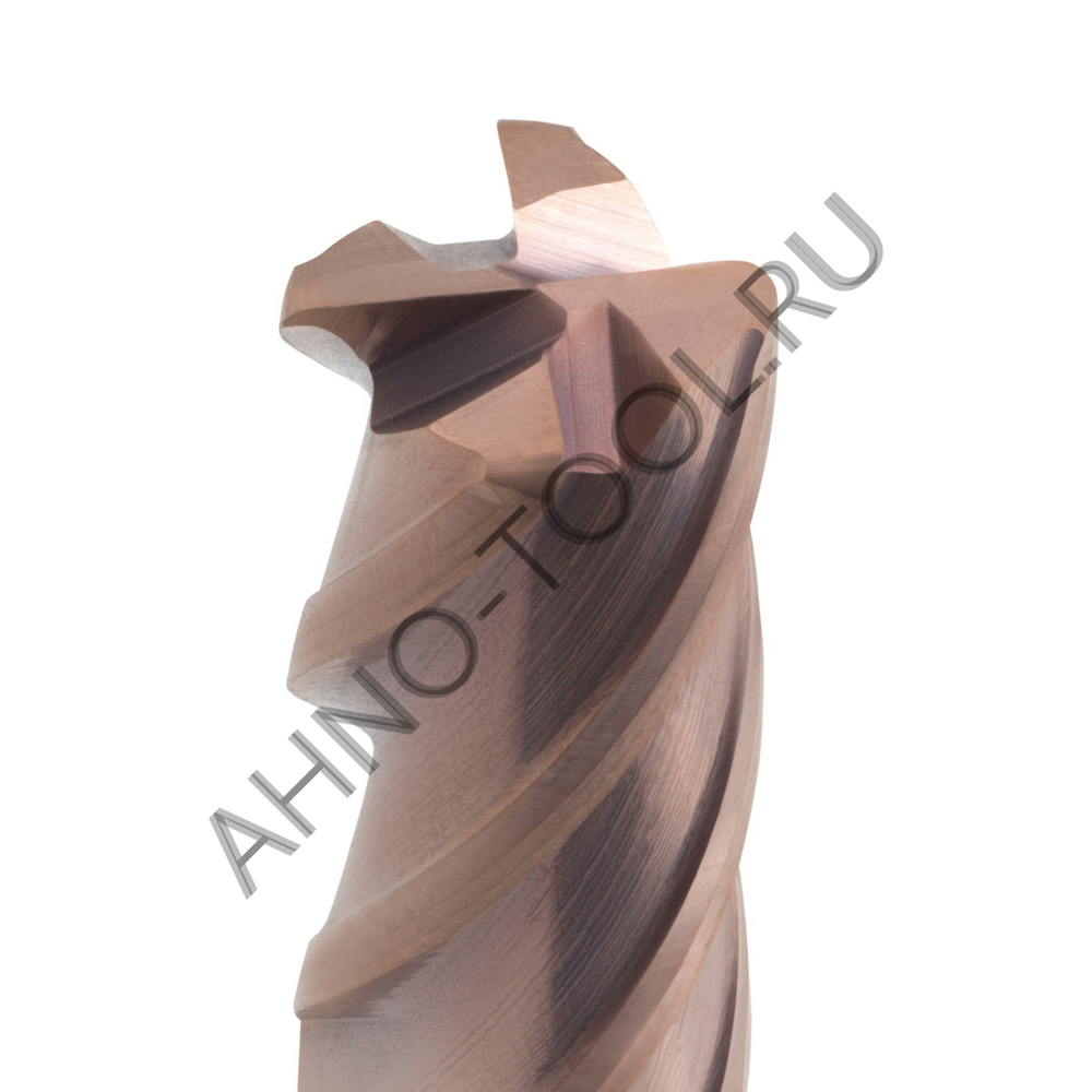 Фреза твердосплавная радиусная   8мм (L=60, l=20, хв=8) Z4 35° по стали, нерж., чугуну, с радиусной