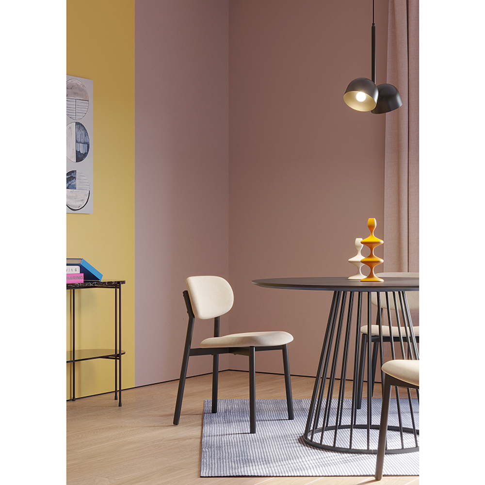 Стул Bergenson Bjorn Round, рогожка, ванильный