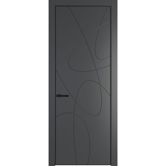 Межкомнатная дверь эмаль Profil Doors 6PA графит глухая