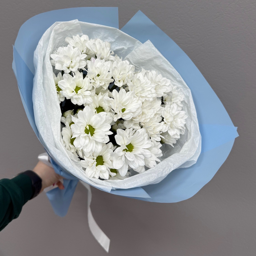 Букет из 3 ромашковых хризантем
