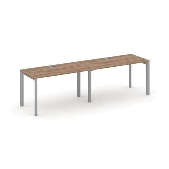 Style Project Рабочая станция односторонняя SN-59P.ORS-004 Дуб Табак/Металл Серый/Серебро Заглушка 3