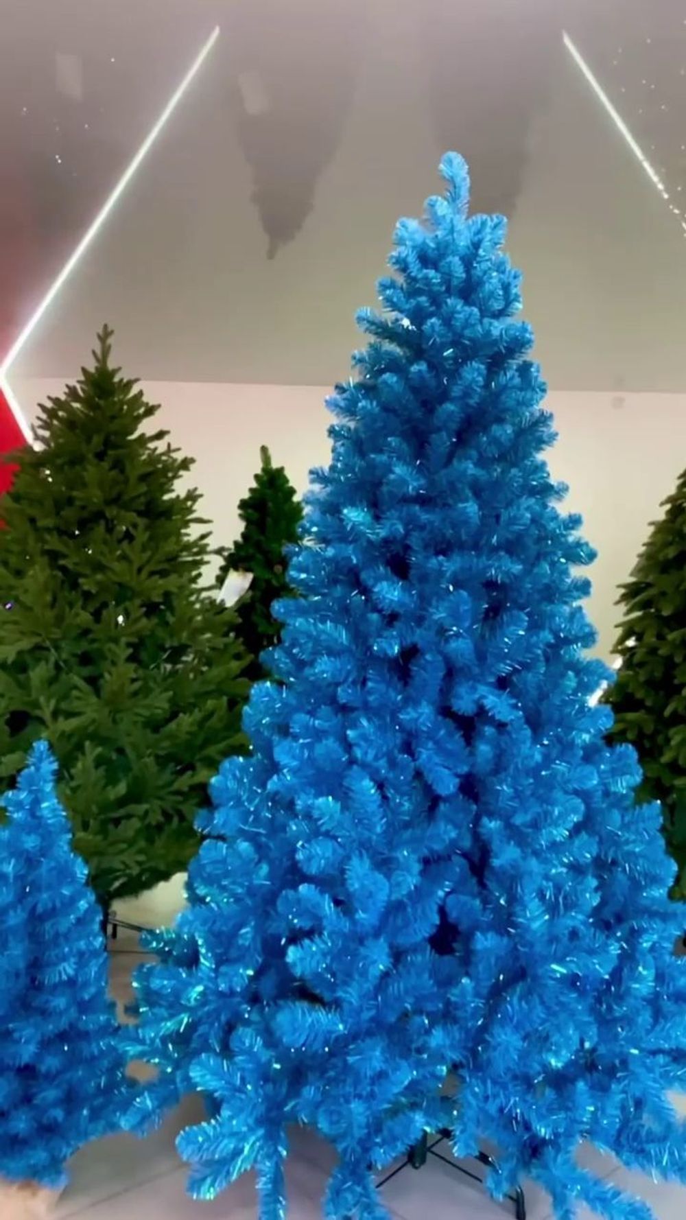 Искусственная голубая елка «Искристая голубая» (пвх) 120 см / 1.2 м