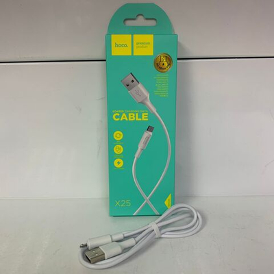 Кабель MicroUSB Hoco X25 Soarer (2A, 1m), white