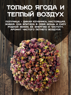 Клубника Луговая - Полуница дикая. Ягода сушеная.