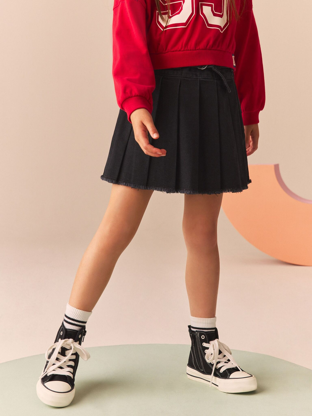 Юбка джинсовая для девочки Next N96-103, Темно-серый