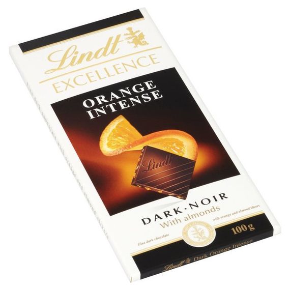 Lindt Excellence Orange Intense Chocolate, 100 gr