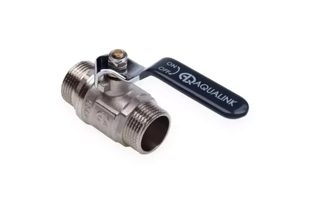 Кран шаровый 1/2 н-н ручка Aqualink, 02427