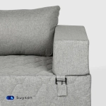 Бескаркасный диван-кровать c подлокотниками BuyDream Plus (серый)