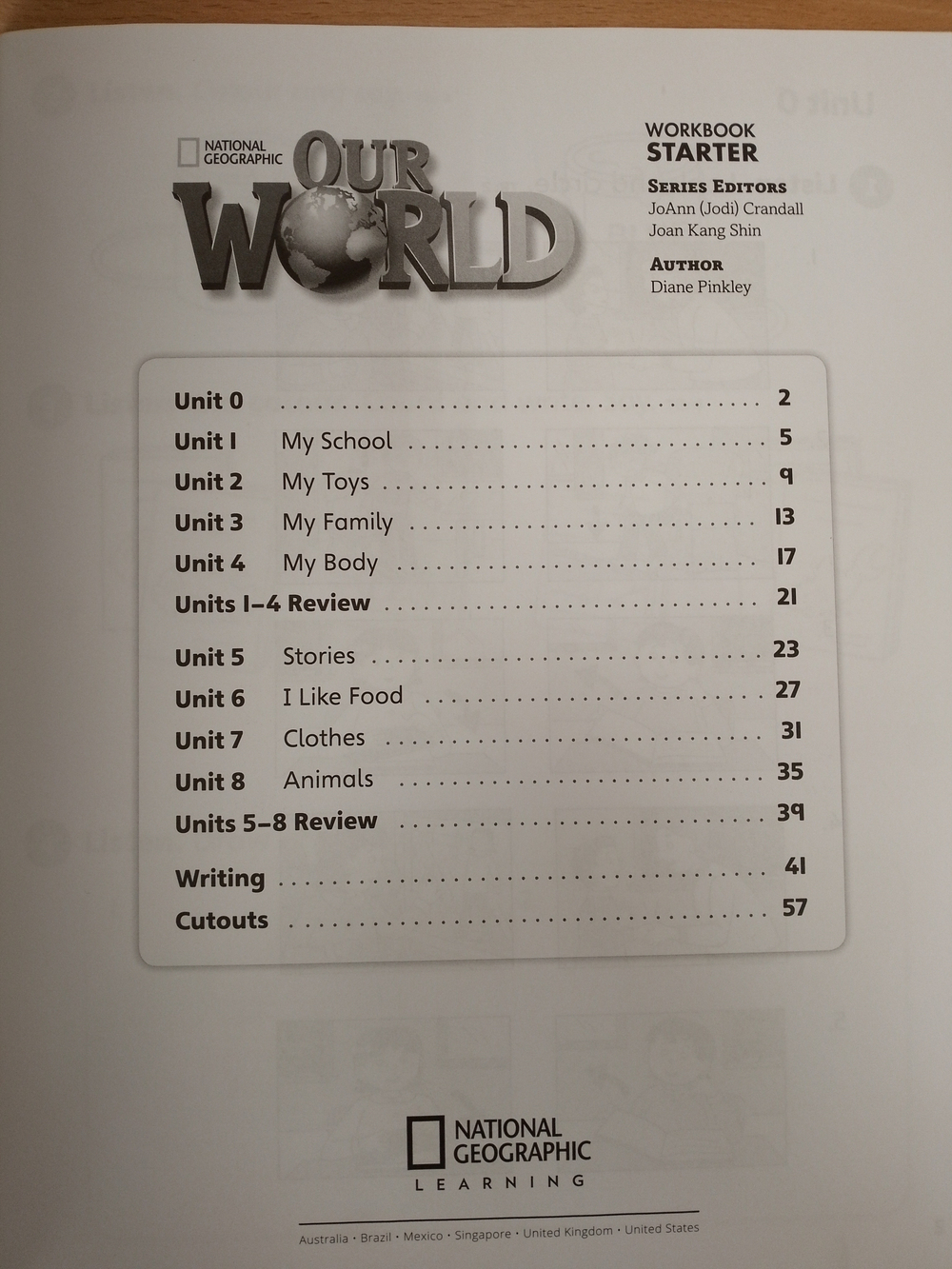 Our World Starter: Workbook with Audio CD