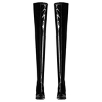 SAINT LAURENT Joelle 70mm Patent-finish Boots