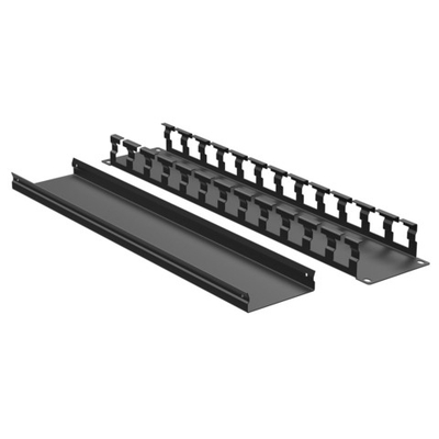 Кабельный органайзер с крышкой 2U, глубина 40 мм, для 19" IT-корпусов, RAL9005