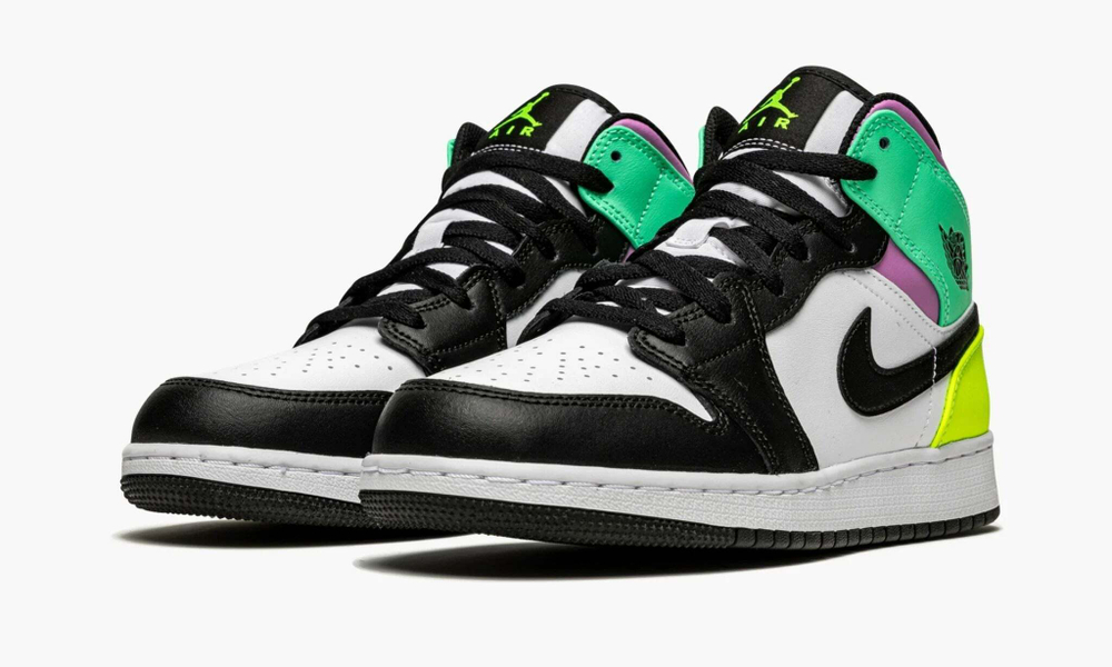 Air Jordan 1 Mid GS "Pastel Black Toe"