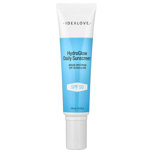 Idealove, Hydro Glow, ежедневный солнцезащитный крем с SPF 50, 100 мл (3,3 жидк. унции)