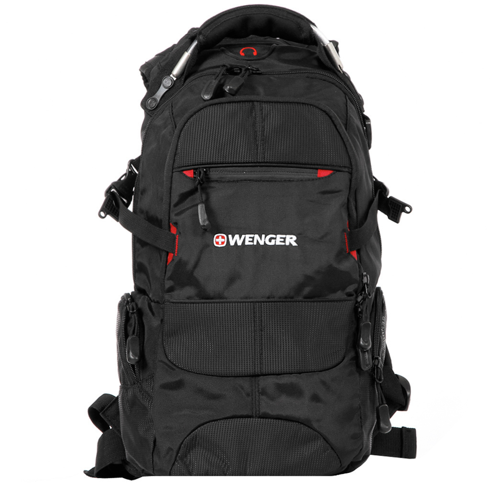 Рюкзак Wenger Narrow Hiking Pack, чёрный, 23х18х47 см, 22 л
