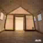 Пневмокаркасная всесезонная палатка «Универсал» 4×2,5×2,5 м — из ПВХ, красная