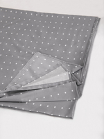 ODA Простыня стандартная, сатин серый в точку