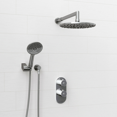 A16030 Thermo Встраиваемый комлплект для душа с верхней душевой насадкой и лейкой