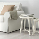Столик придиванный - IKEA KRAGSTA, 35х45/49х51 см, белый, КРАГСТА ИКЕА