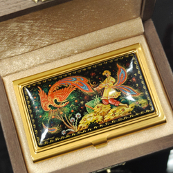 Визитница "Иван-царевич и Жар-птица" (роспись Палех)