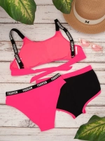 Раздельный спортивный купальник плавками и шортиками