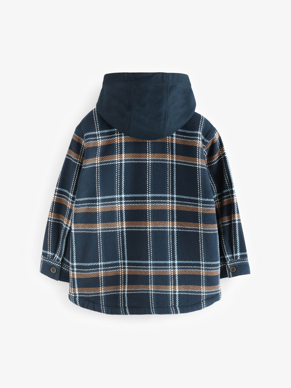 Рубашка с капюшоном для мальчика Next K83-526, Синий, Бежевый