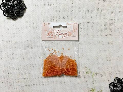 Бисер некалиброванный, 20 гр, размер 12/0, пр-во Китай