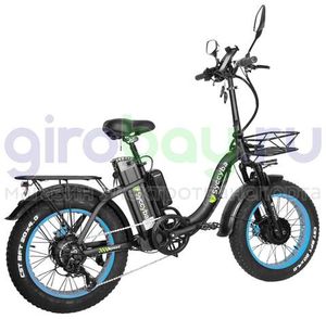 Электровелосипед Syccyba F11 Pro Dual 48V/20Ah (полный привод) - Синий обод фото №6