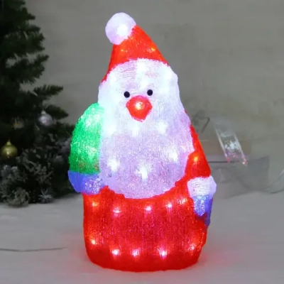 Фигура светодиодная «Снеговик с ёлочкой» 23*17*42 см, 30 ламп LED, авторежим, 220V, Белый