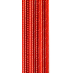 Трубочки для коктейлей фольгированные в красном цвете, 12 шт