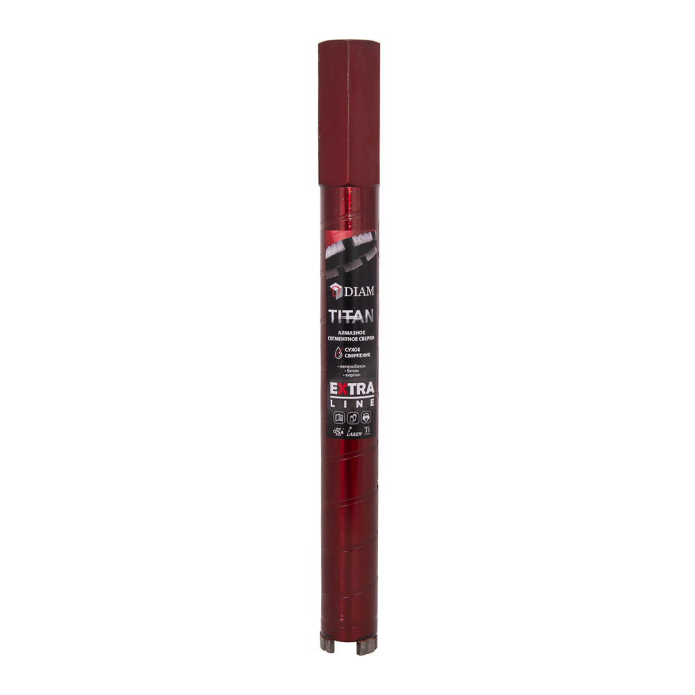 Коронка алмазная DIAM 42*300 (1 1/4") UNC Extra Line Titan   313021