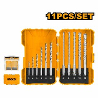Набор сверл по бетону SDS-plus и Ц/Х 11 шт. INGCO AKDL31101 INDUSTRIAL