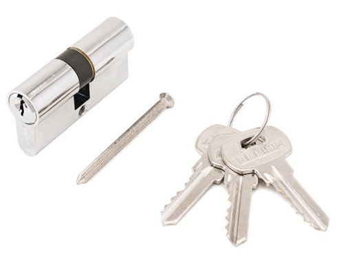 Механизм цилиндровый АЛЛЮР A  60  3К CP хром /3кл/  англ.кл/кл (25*10*25)  / 1256