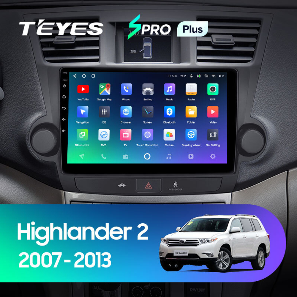 Teyes SPRO Plus 10,2"для Toyota Highlander 2007-2013