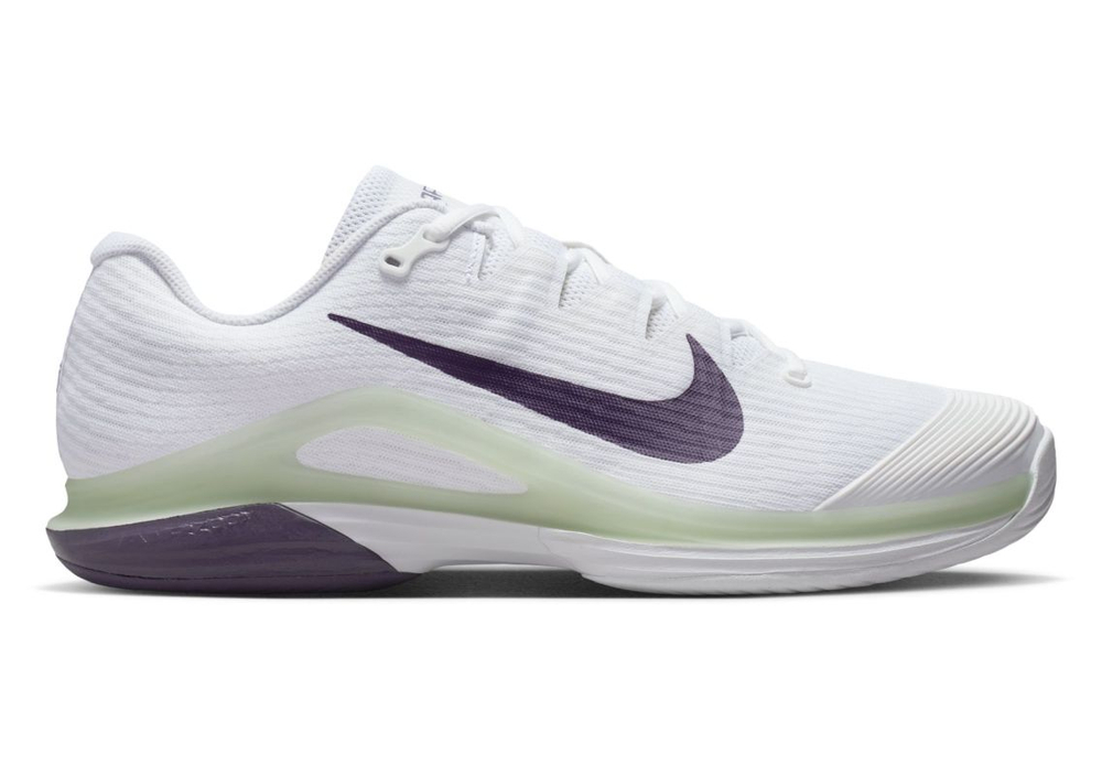 Мужские кроссовки теннисные Nike Zoom Vapor 12 - white/dark raisin/volt tint