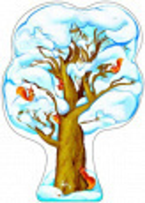 Плакат Ф-9311сф Дуб зимний 350х500, блестки И