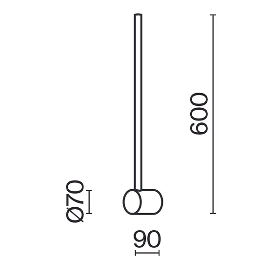 Настенный светильник (бра) Луч света / Light stick 3000К 7Вт Maytoni mod237wl-l6b3k