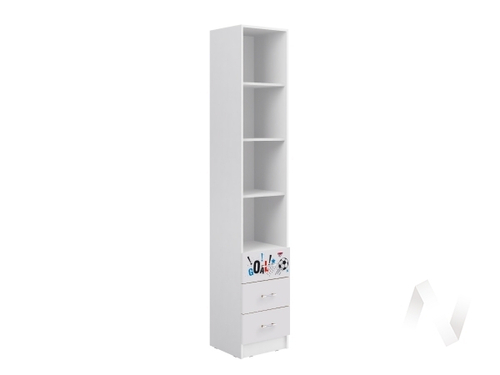 Пенал Детская Вега NEW Boy (белый/белый глянец холодный)