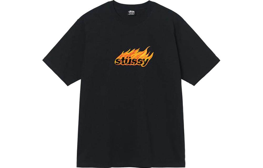 Футболки Stussy Flames Tee Logo T, 1904763