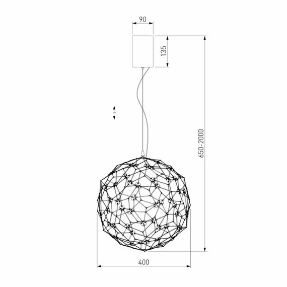 Подвесной светодиодный светильник Bogates Alioth 450/1