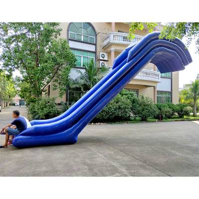 Водная надувная прямая горка для вышки (опоры) «Универсальная», 10*2*7 м